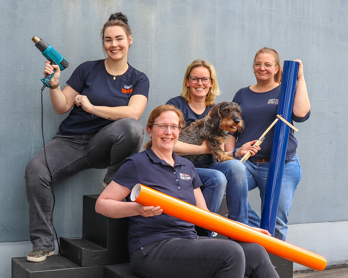 Schmitte werbetechnik Teambild